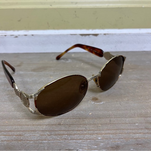 Vintage Fendi Italy Steampunk Sunglasses FS 119 G.E.P. Gold & Tortoise Y2K 90s - Picture 6 of 16